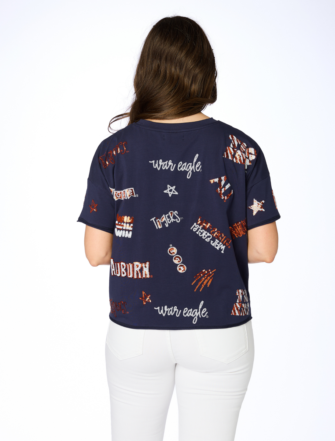 The Auburn Sequin Spirit Tee